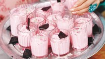 Pinkki suklaamousse