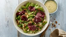 Koolsalade met gerookt lamsvlees
