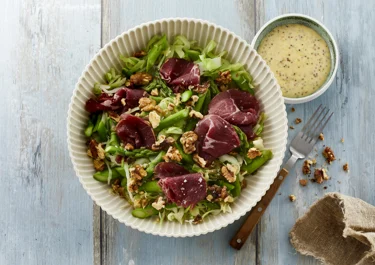 Koolsalade met gerookt lamsvlees
