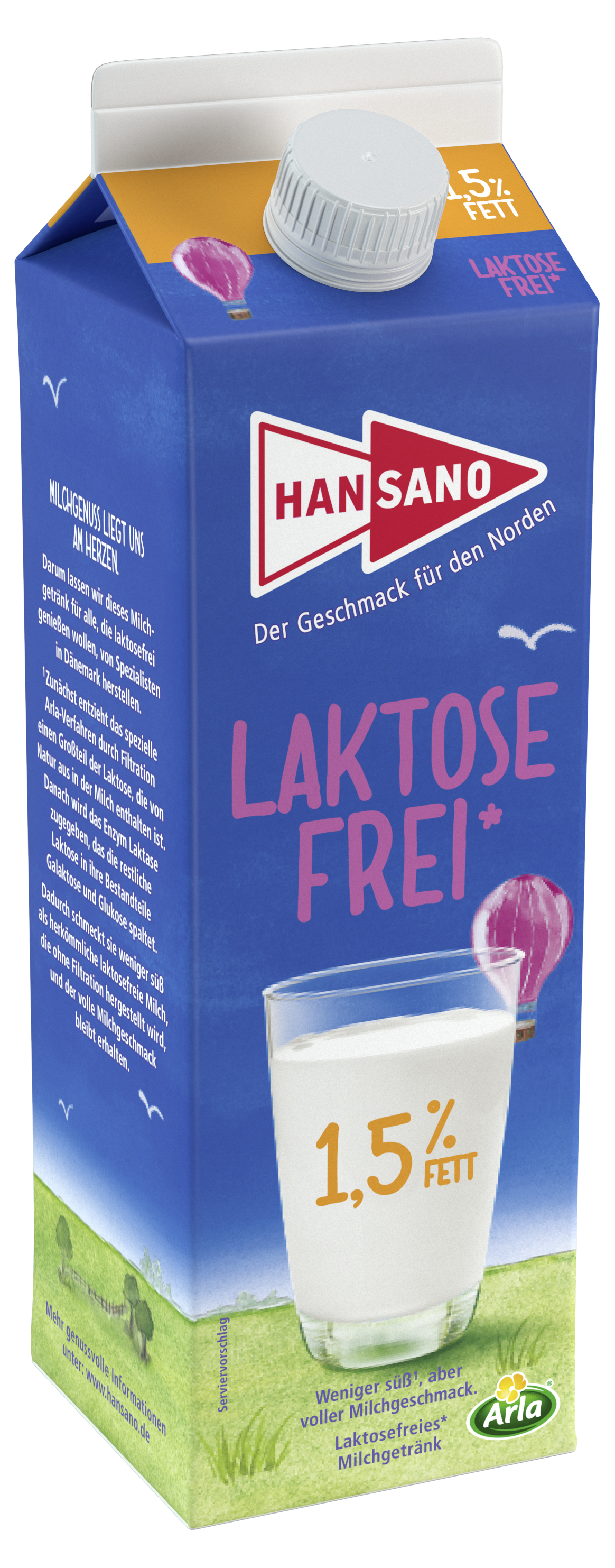 Laktosefrei 1,5% 1L