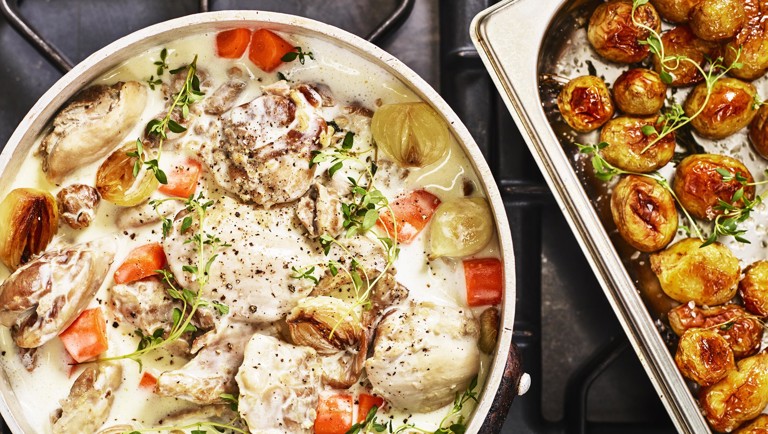 Coq au vin blanc
