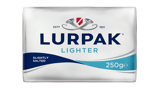 lighter slightly salted butter