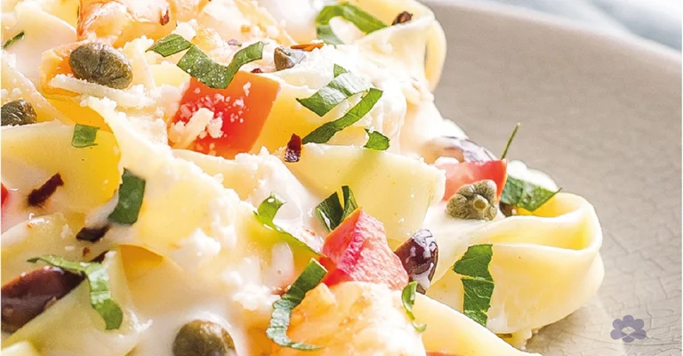 Prawn Fettuccine with Béchamel Sauce