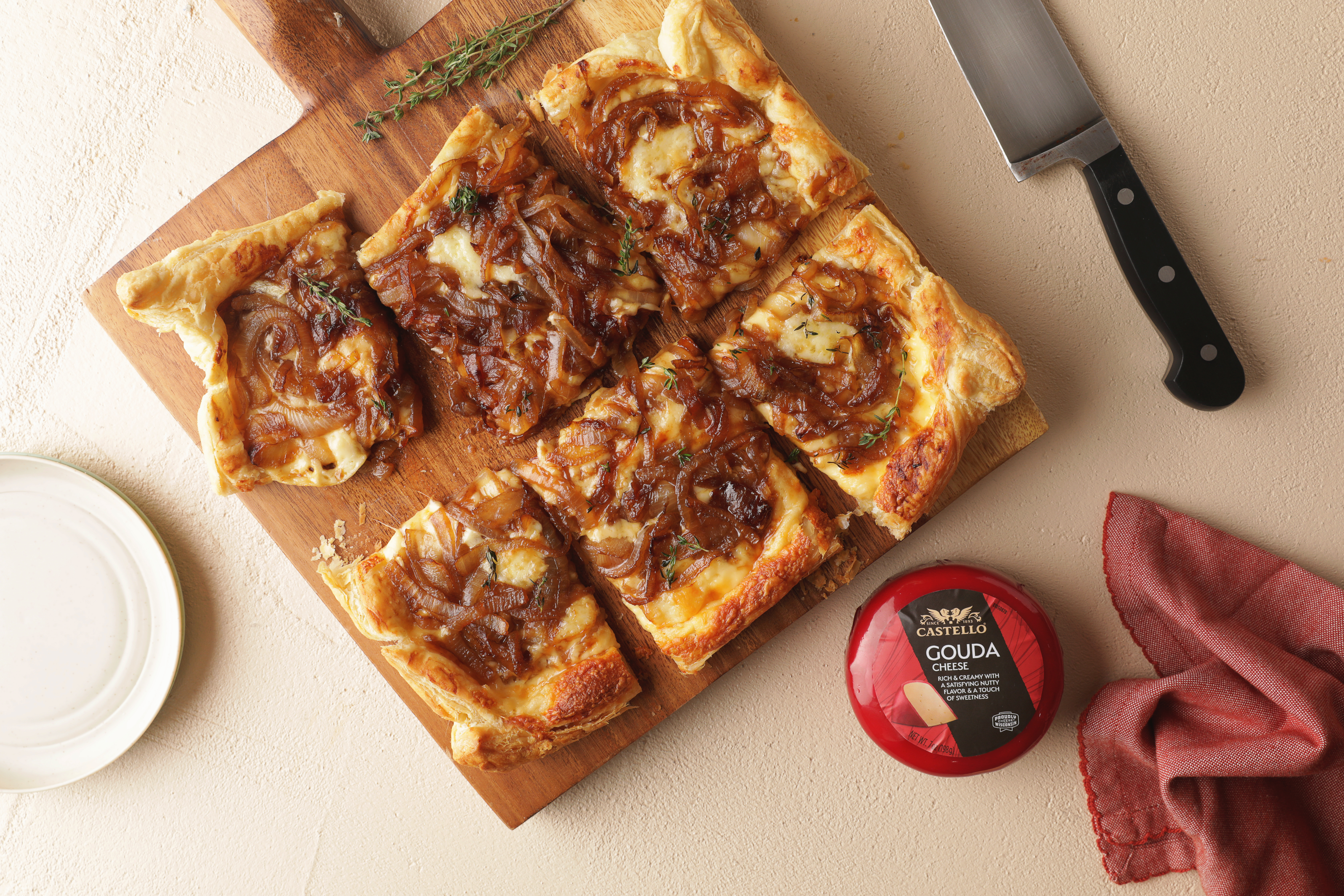 Caramelized Onion and Gouda Tart