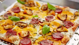 Butternut squash pizza