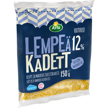 Arla lempeä kadett 12% raaste 150g