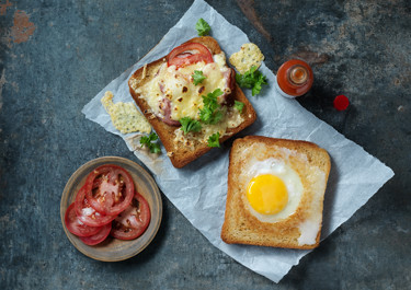 Ägg- och osttoast