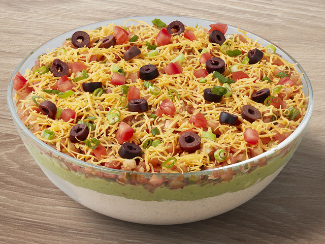 Layered Tex Mex Taco Dip with Tre Stelle Original Cream Cheese