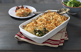 فطيرة فيلو بالدجاج والفطر والجبنة