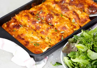 Cannelloni med zucchini och valnötter