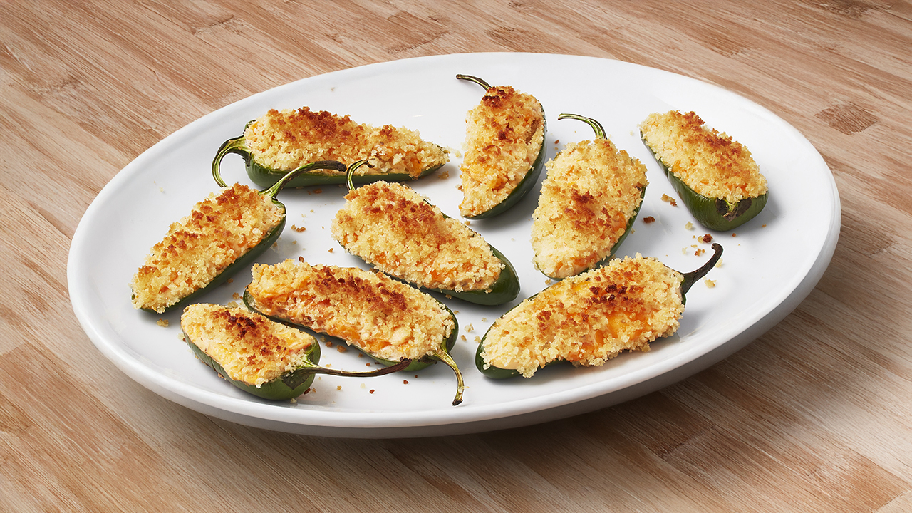 Jalapeño Poppers With Tre Stelle Sun Ripened Tomato Cream Cheese