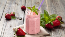 Milkshake with Strawberries