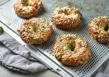 Gröna bagels