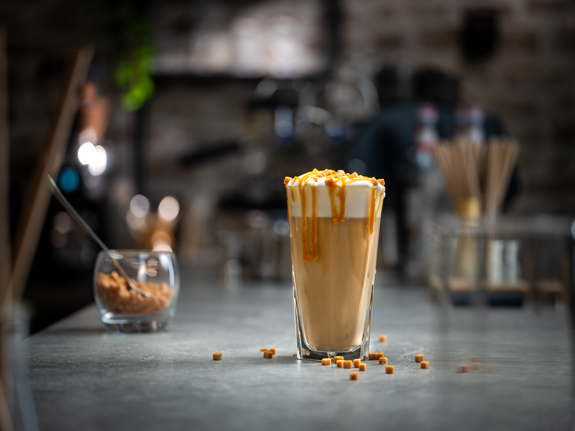 Salted caramel latte