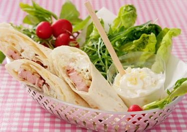 Wraps med grillad kassler