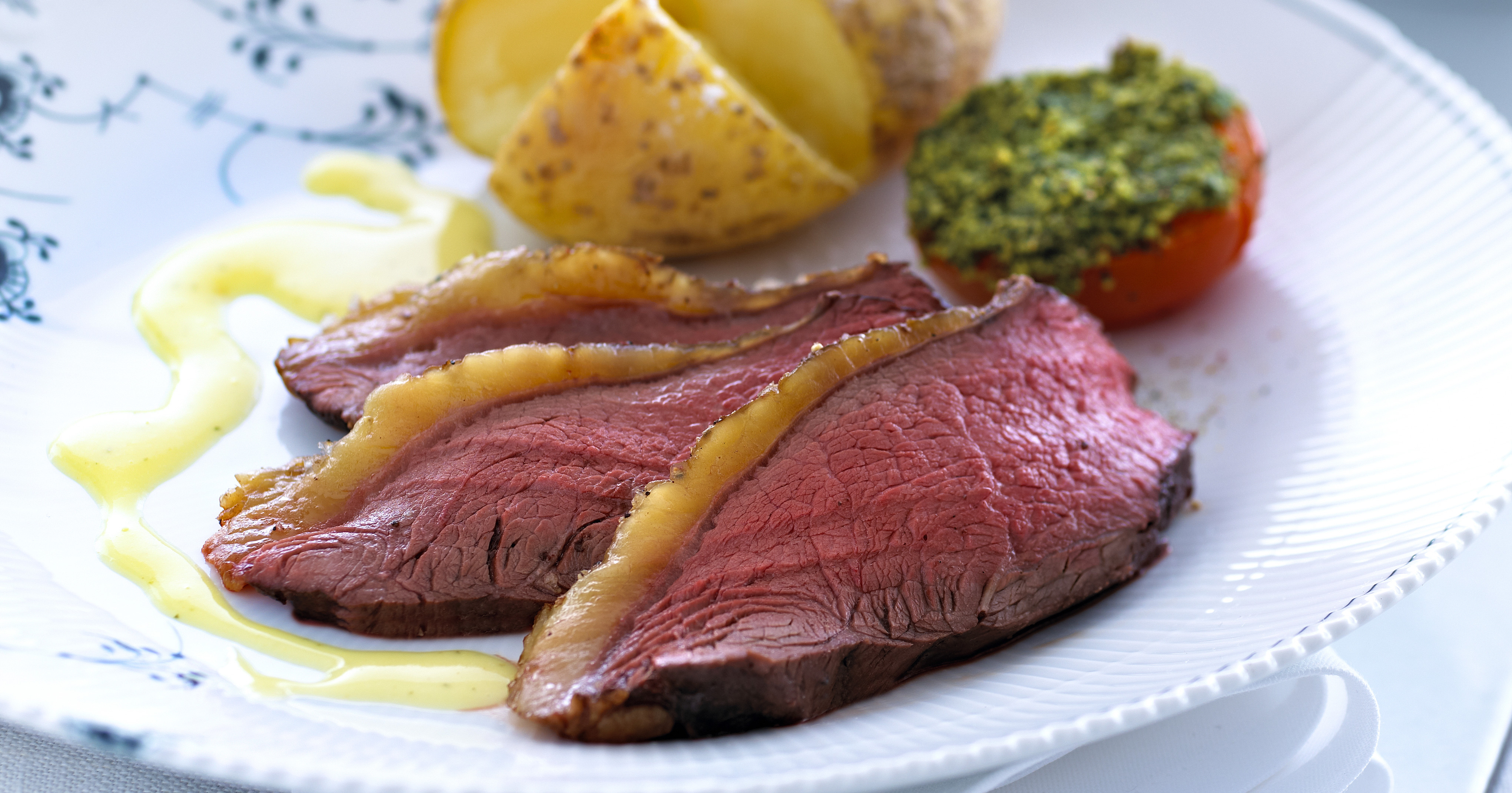 Kalveculotte med bearnaisesauce