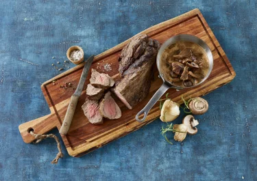 Kalvemørbrad med svampesauce