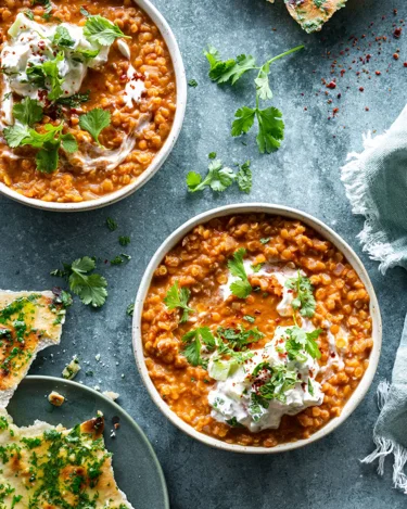 Dhal Rosting Dhal - Nem, cremet og budgetvenlig ret med røde linser | Arla