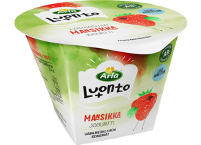 Arla Luonto+ AB mansikkajogurtti 175g laktoositon