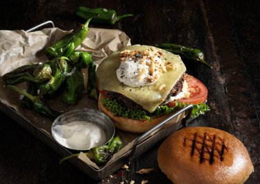 Vegoburgare med svamp och ost