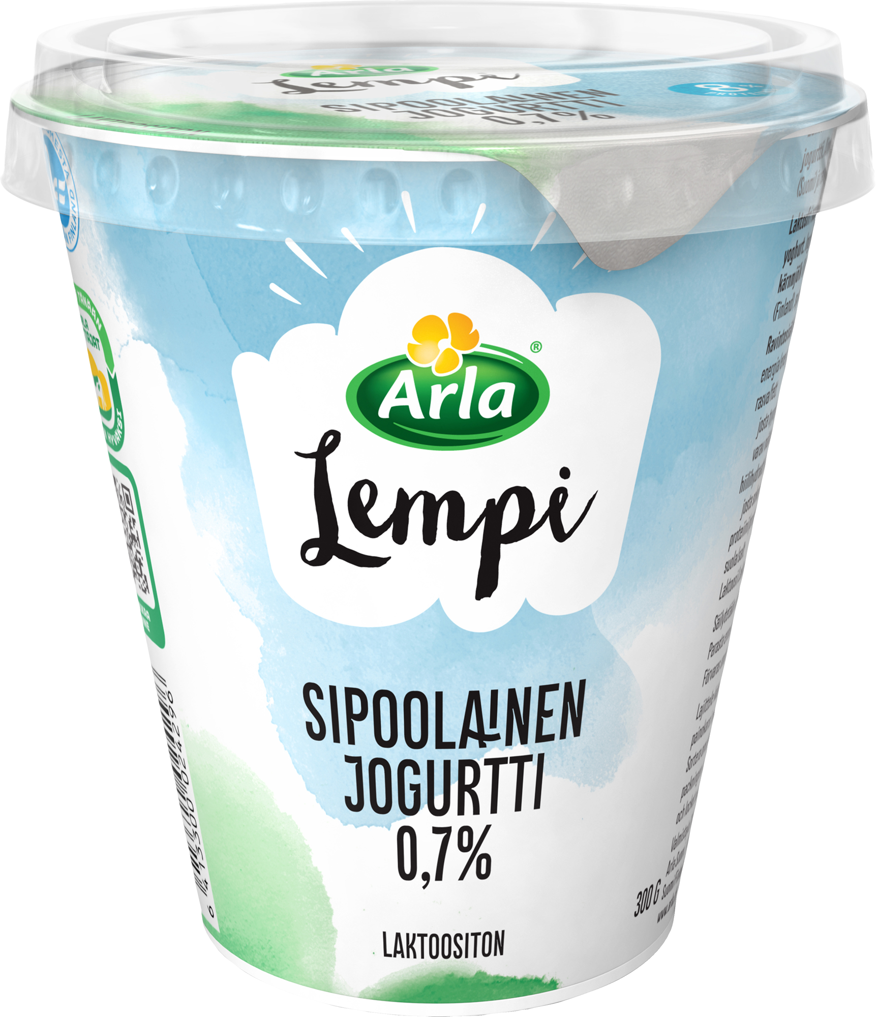 Arla Lempi sipoolainen rahkajogurtti 0,7% 300g, laktoositon