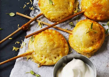 Ost- och skinkpajklubbor