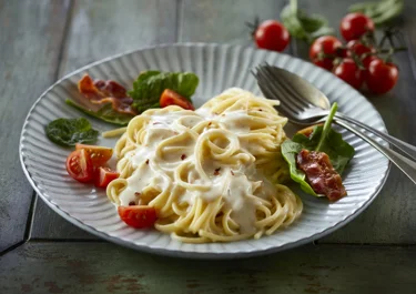 Pasta met kaassaus