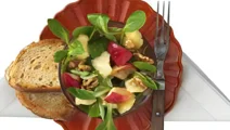 Äppelsallad med Kvibille Cheddar glögg
