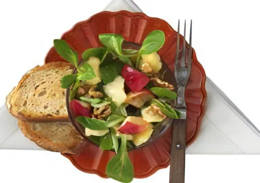 Äppelsallad med Kvibille Cheddar glögg