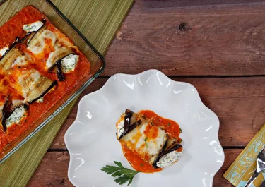 Aubergine rollatini