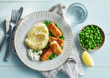 Panerade ostpinnar med tartarsås