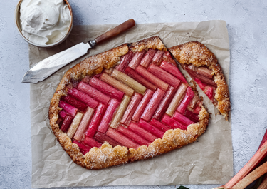 Rabarbergalette