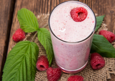 Raspberry Smoothie With Cottage Cheese