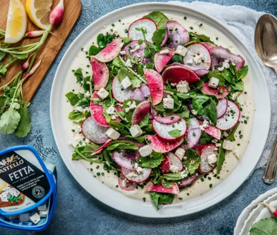 Radish Salad with Whipped Castello® Greek Style Cheese
