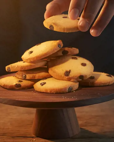 CHOCOLATE CHIP BUTTER COOKIES