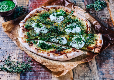 Burrata pizza
