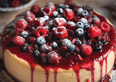 Tarta de queso y chocolate blanco