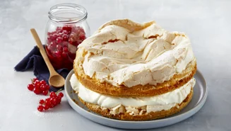 Guldlagkage med rysteribs