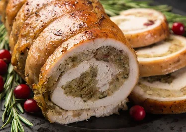 Pavo relleno de Navidad con Havarti