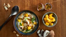 Coconut Skyr With Fruit & Roasted Coconut
