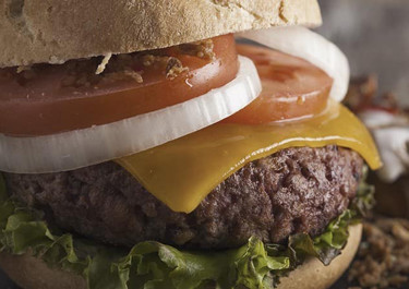 Hamburguesa con queso cheddar