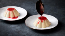 Panna cotta med ferskensirup