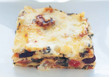 Vegetarisk snabblasagne