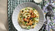 Pasta Alfredo med kyckling