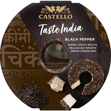 Castello® Sort Peber Flødeostring
