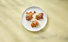 Smashed potatoes with Castello® Tex-Mex Cheese