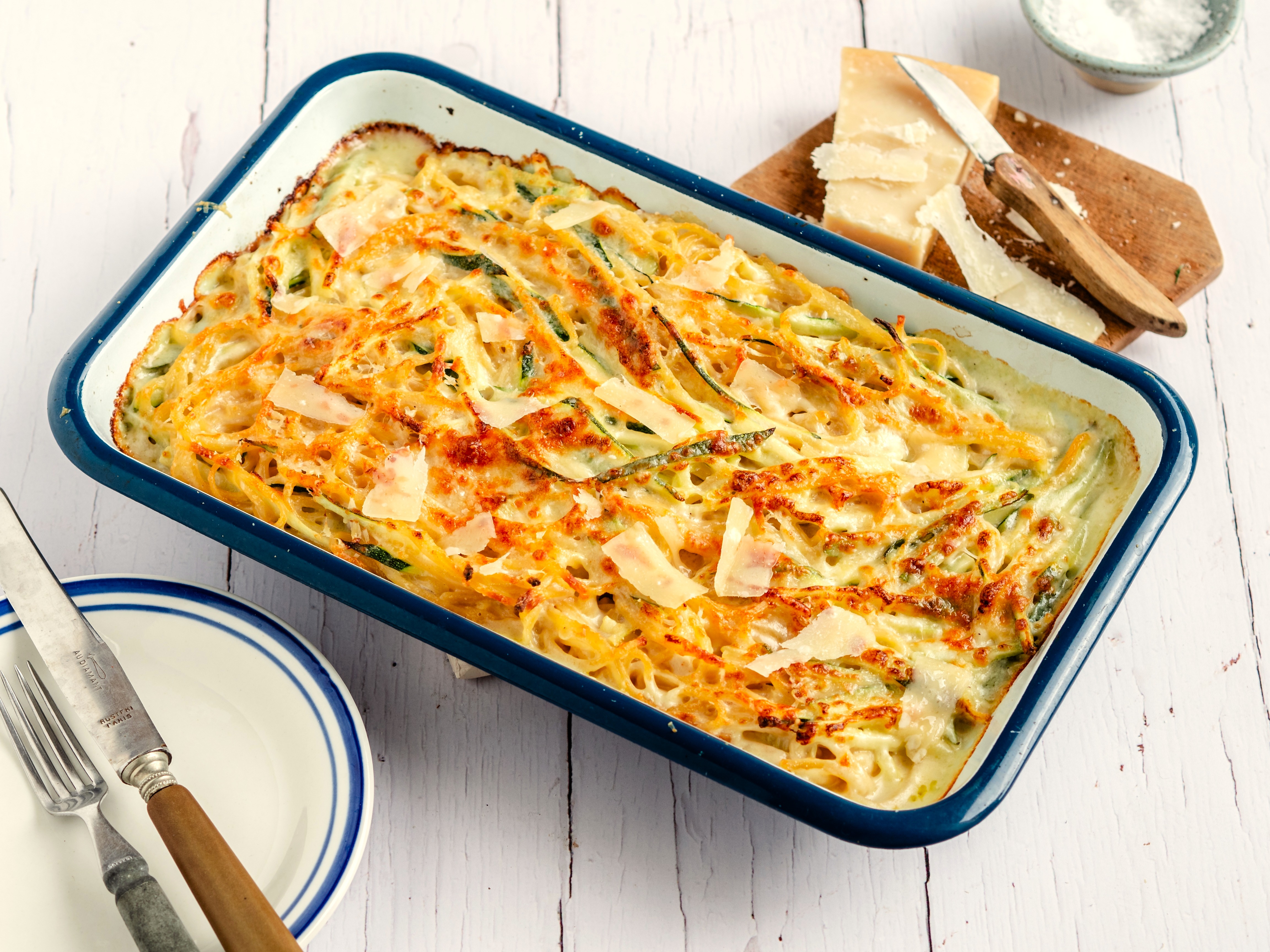 Linguine Bake with Zucchini