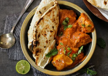 Butter Chicken with Banana Raita