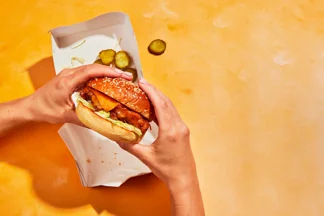 Crispy Chipotle Fried Chicken Burger