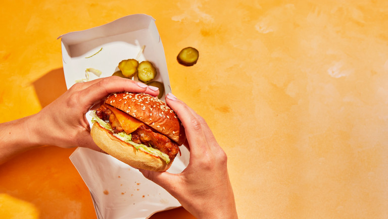 Crispy Chipotle Fried Chicken Burger